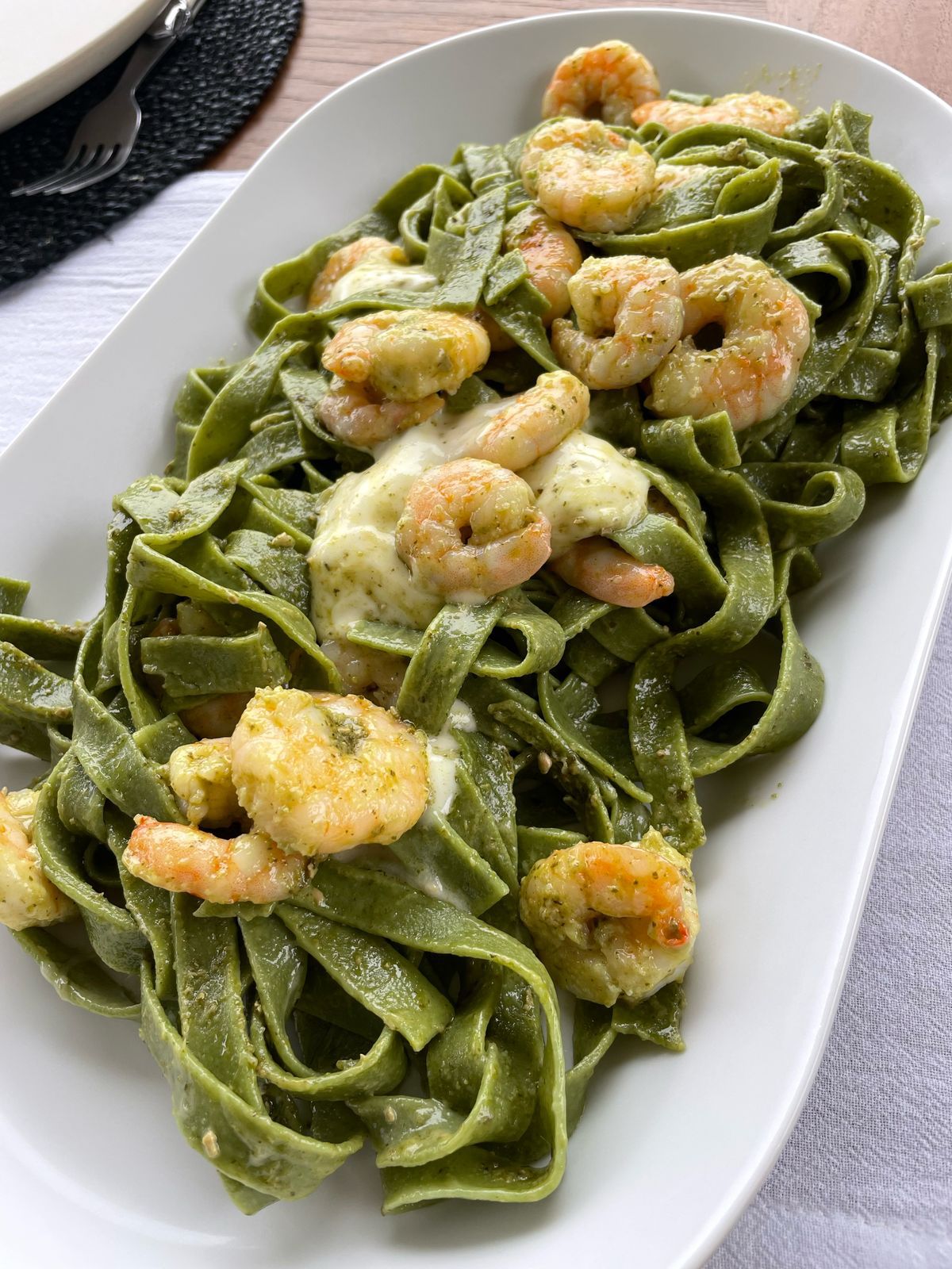 Fettuccine espinaca